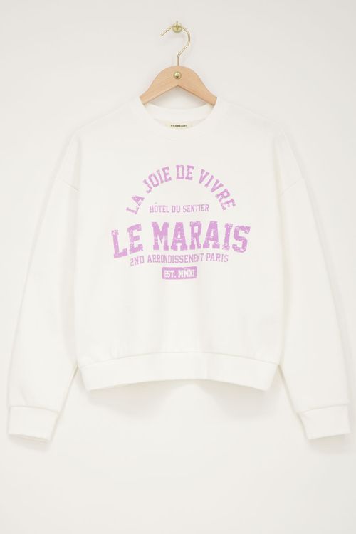 Witte sweater le marais