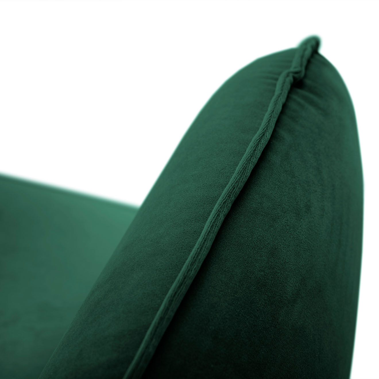 Cosmopolitan Design Fauteuil en Velours Vienna vert bouteille - 95x92x95 cm
