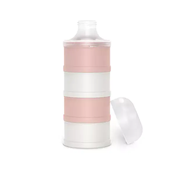 Caixa dispensadora de leite Suavinex com 4 compartimentos, rosa Bonhomia