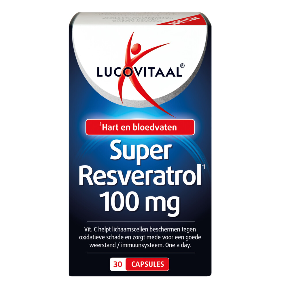 3x Lucovitaal Super Resveratrol 100 mg30 capsules