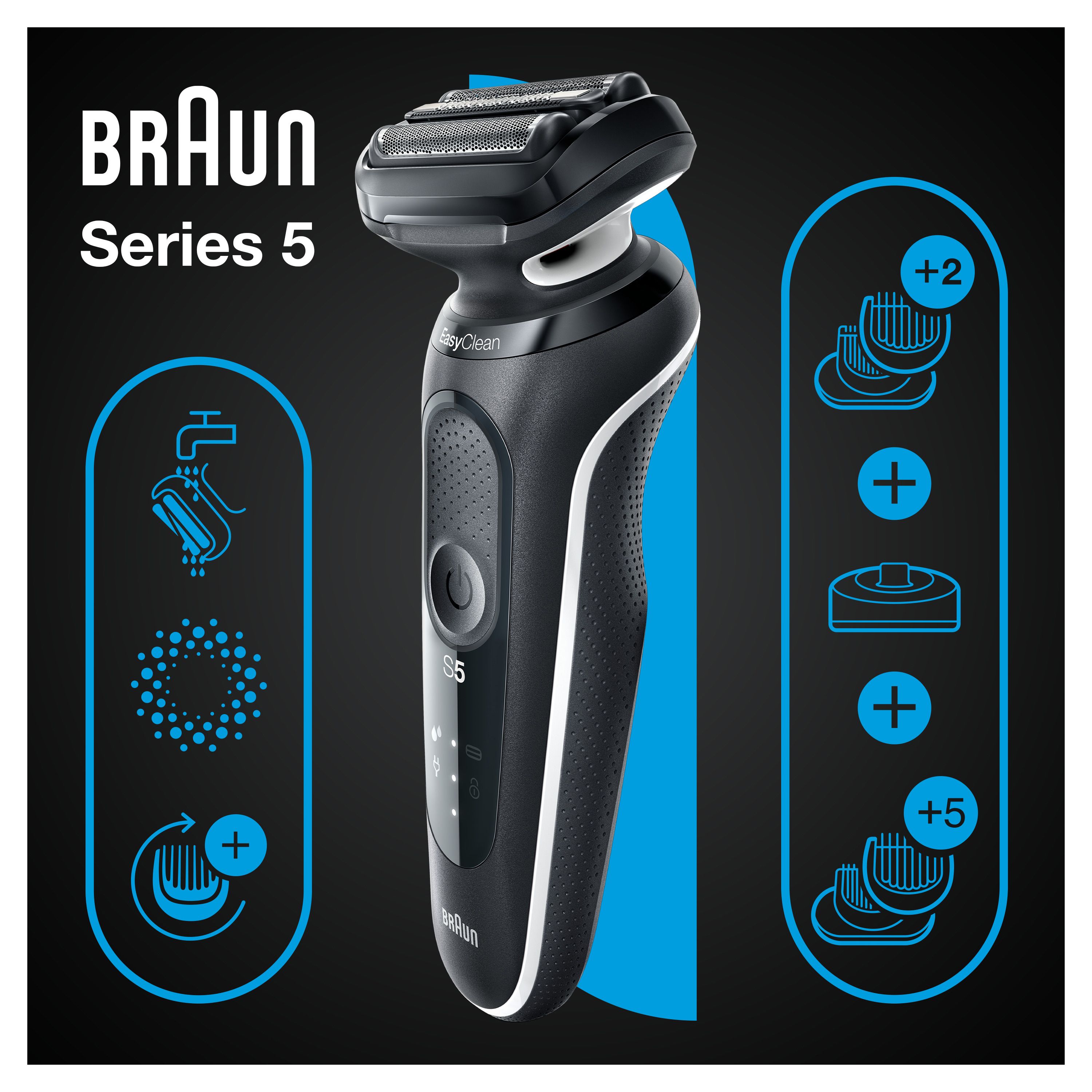 Braun - Elektrischer Rasierer für Männer 