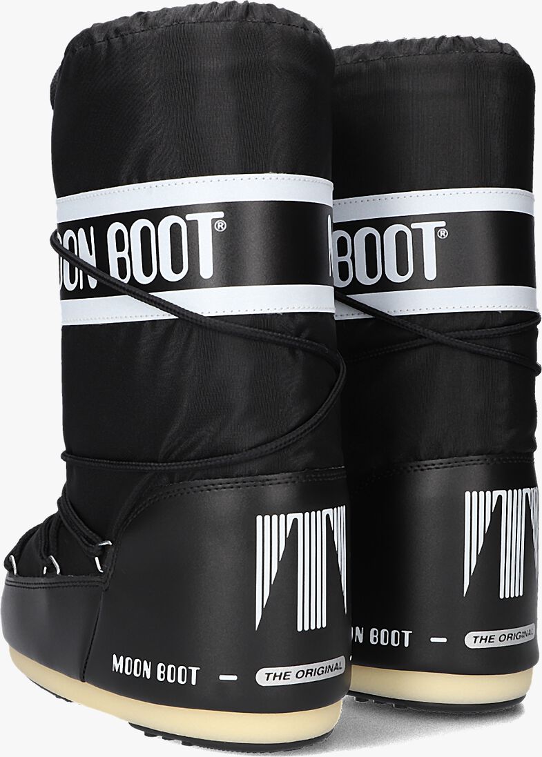 MOON BOOT zwarte moon boot  mb icon nylon