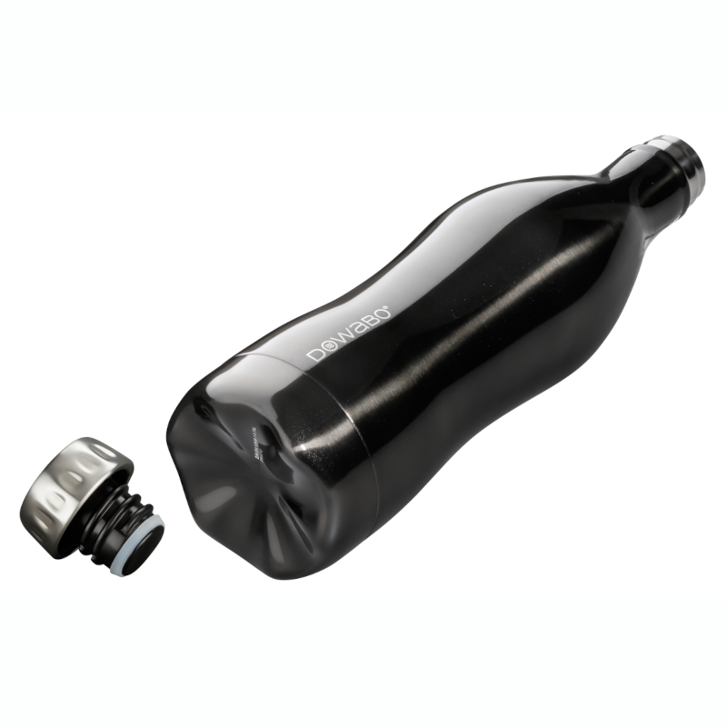 Dowabo Metallic Collection 750 ml thermosfles - Black