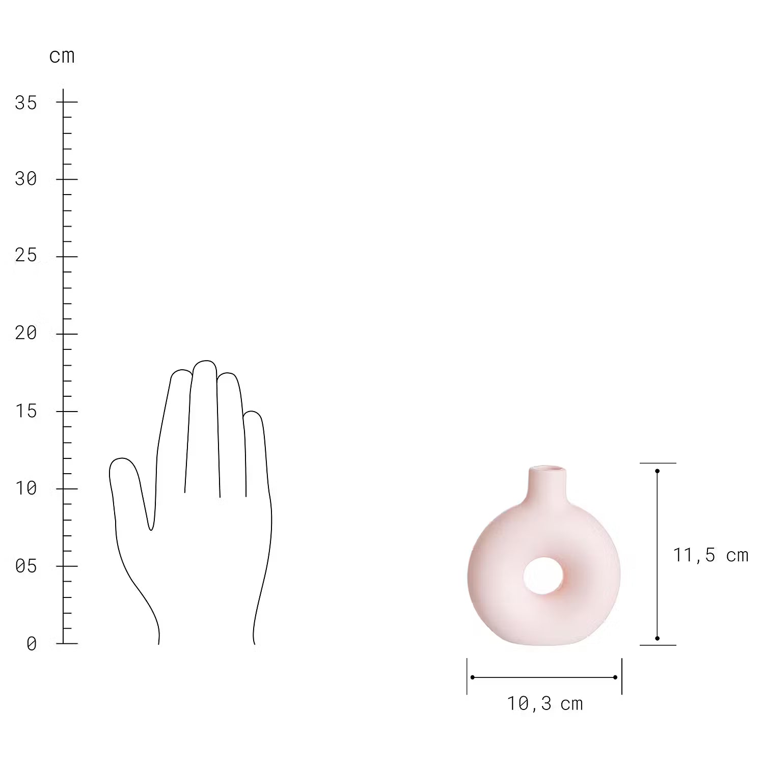 LOOP Vase 3er-Set