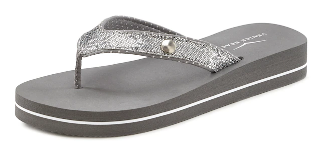 Venice Beach Badezehentrenner »Sandale, Badeschuh, Badelatsche, Flip Flop, Badeschlappe, Pantolette«  Zehentrenner mit wasserabweisender und leichter Sohle VEGAN