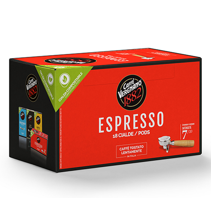18 dosettes E.S.E. Espresso - CAFFE VERGNANO