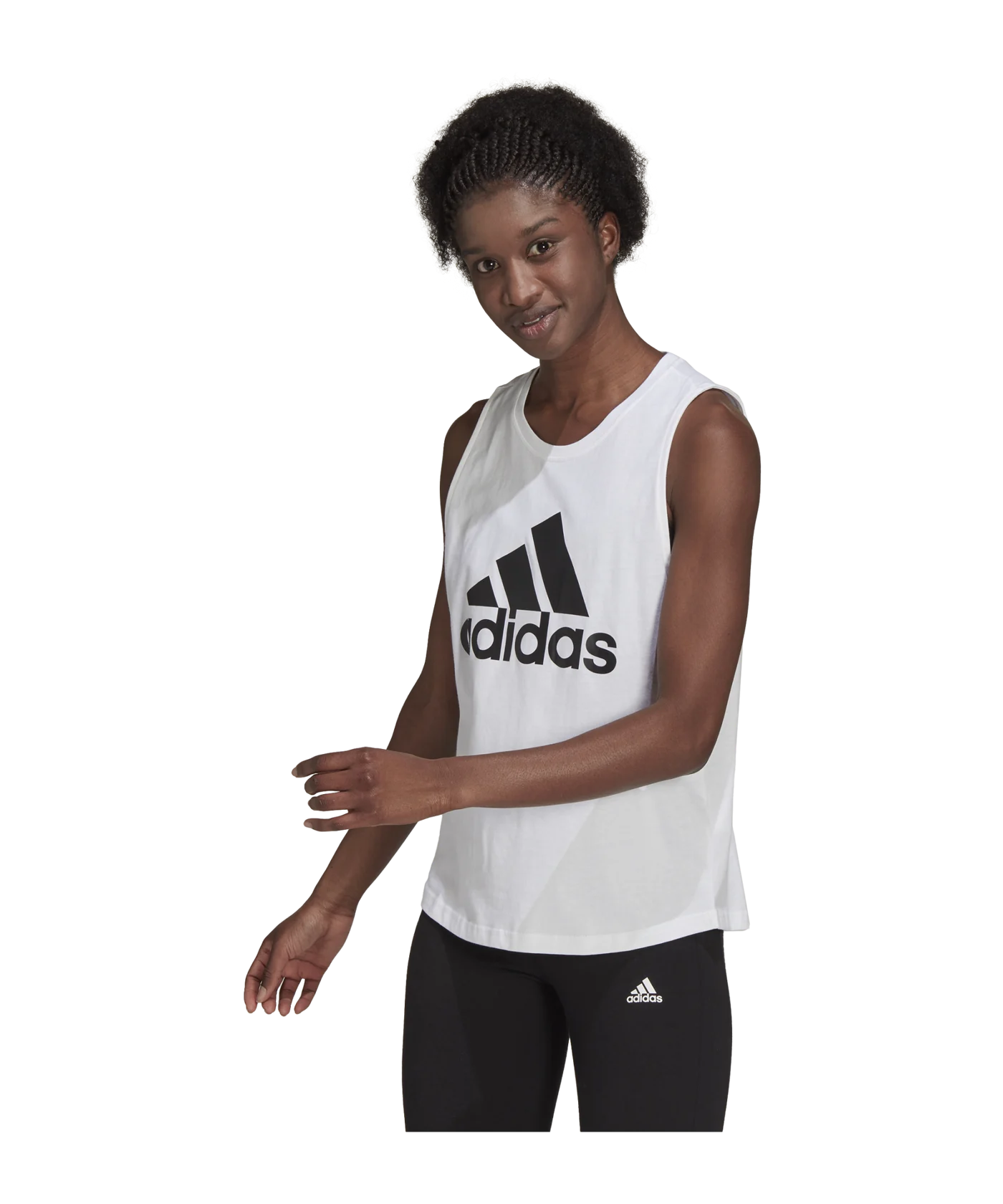 adidas Essentials Big Logo Tanktop Damen Weiss