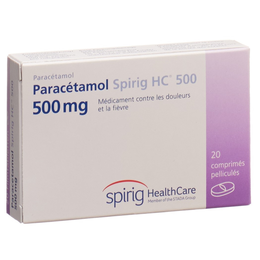 PARACETAMOL Spirig HC 500 mg<br>20 Stück, Blister, Filmtablette