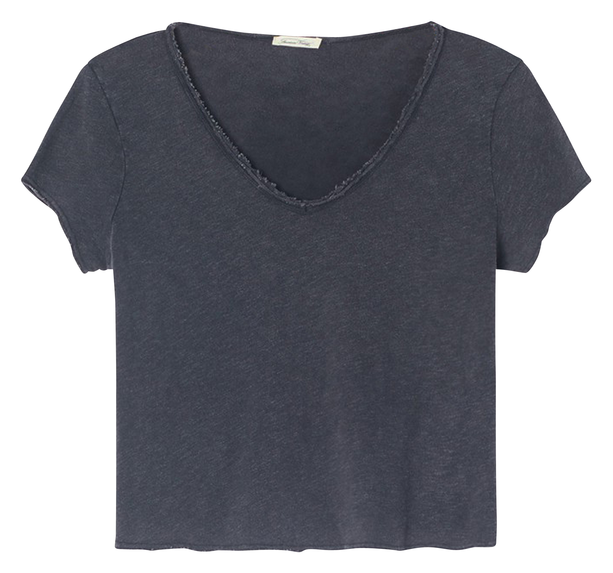 SONOMA - Tee-shirt droit col V en coton | Noir
