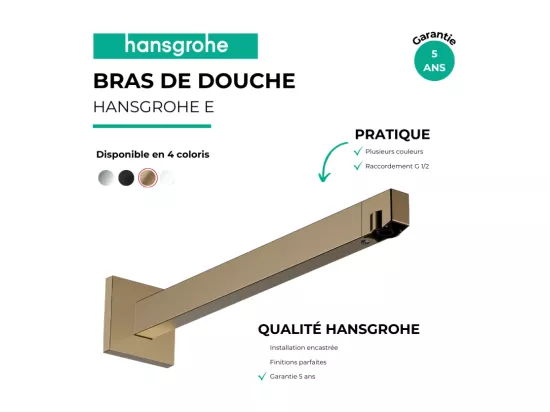 Bras de douche HANSGROHE E 39 cm Bronze brossé