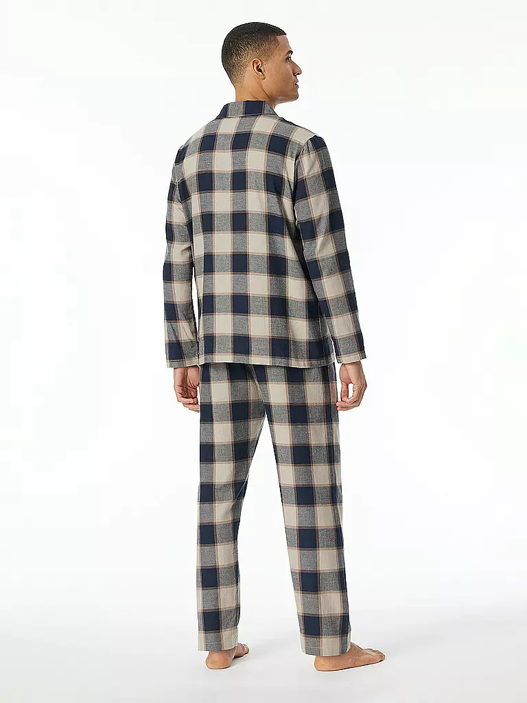 SCHIESSER Pyjama blau