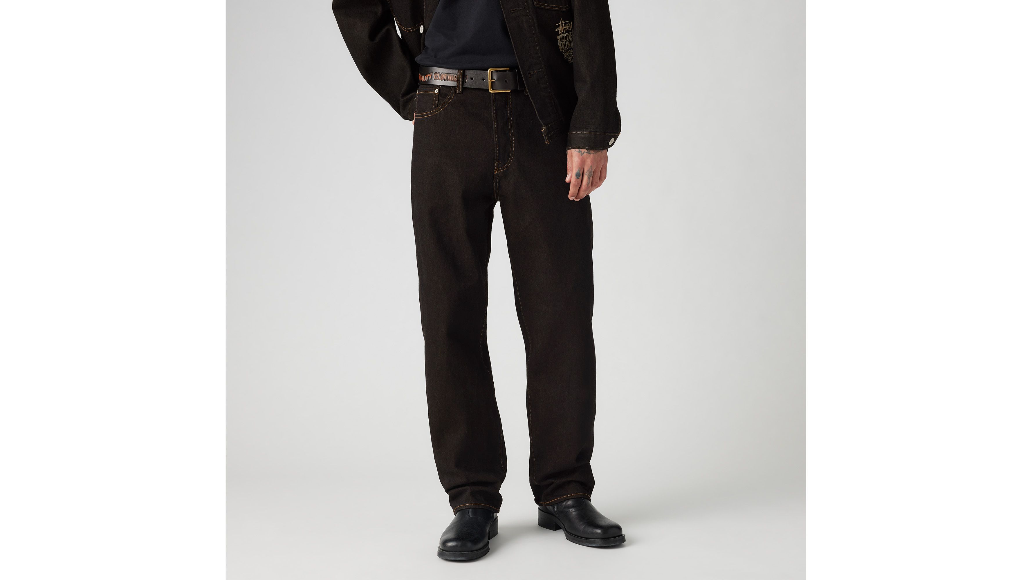 Jean Crispy Rinse Stüssy & Levi's® - Black/Brown - Noir
