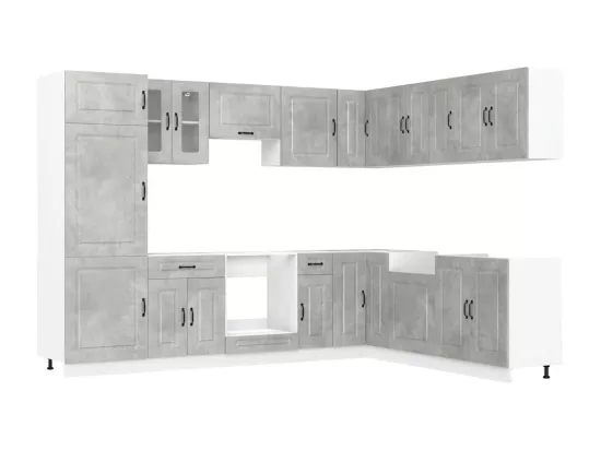 Ensemble d'armoires de cuisine 14 pcs Kalmar bois d'ingénierie