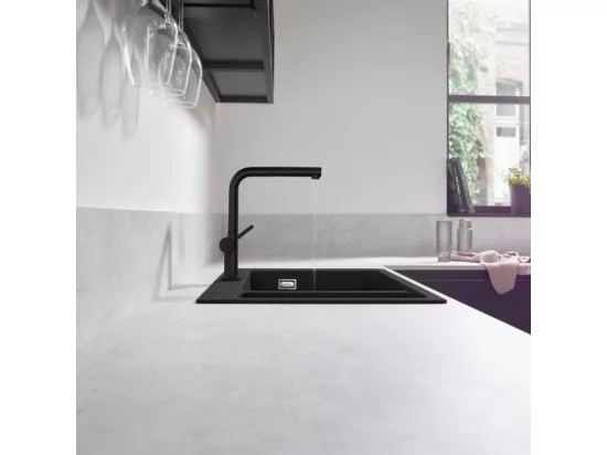 Robinet de cuisine avec douchette HANSGROHE Talis M54 270 sBox noir mat