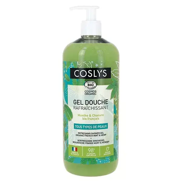 Gel de Banho Refrescante Coslys Menta-Cânhamo 1L