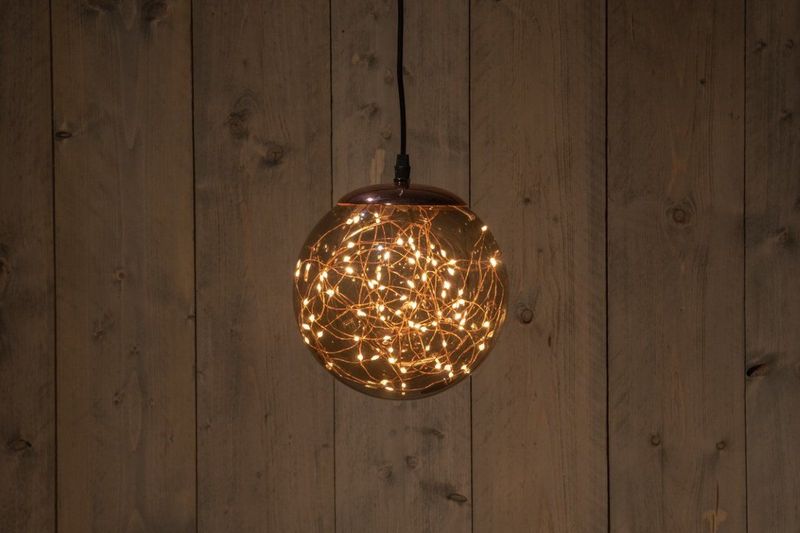 Anna's Collection - Smokey Ball met LED 'Magique' (Ø18cm)
