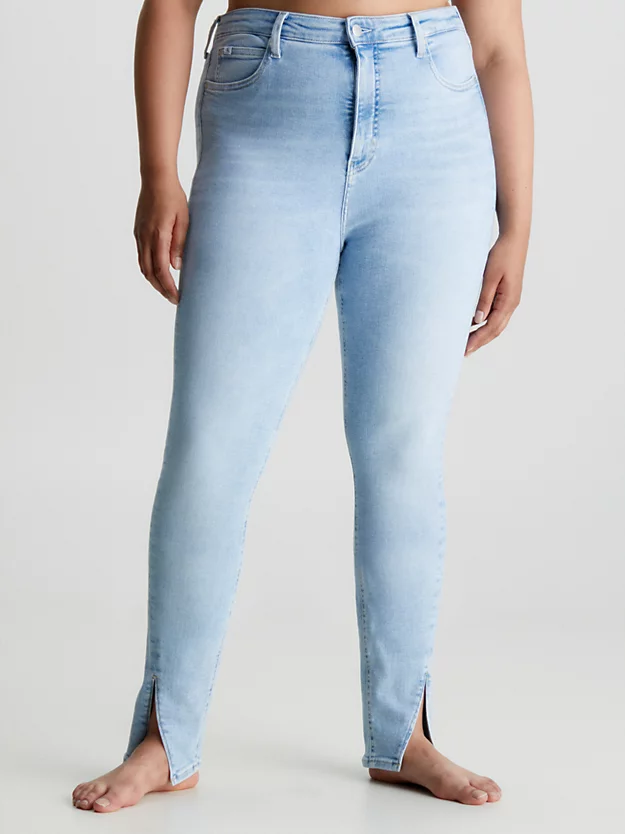 Calça jeans super skinny de cintura alta