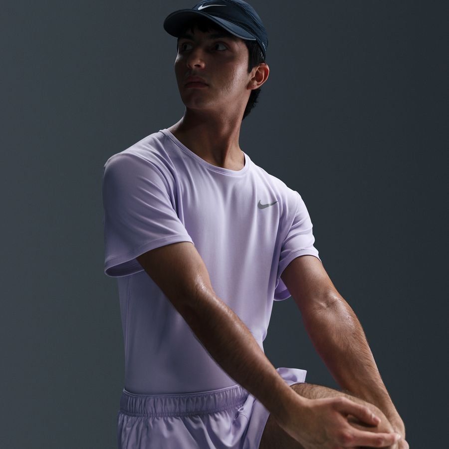 Nike T-shirt Running Dri-FIT UV Miller - Hydrangeas/Argenté