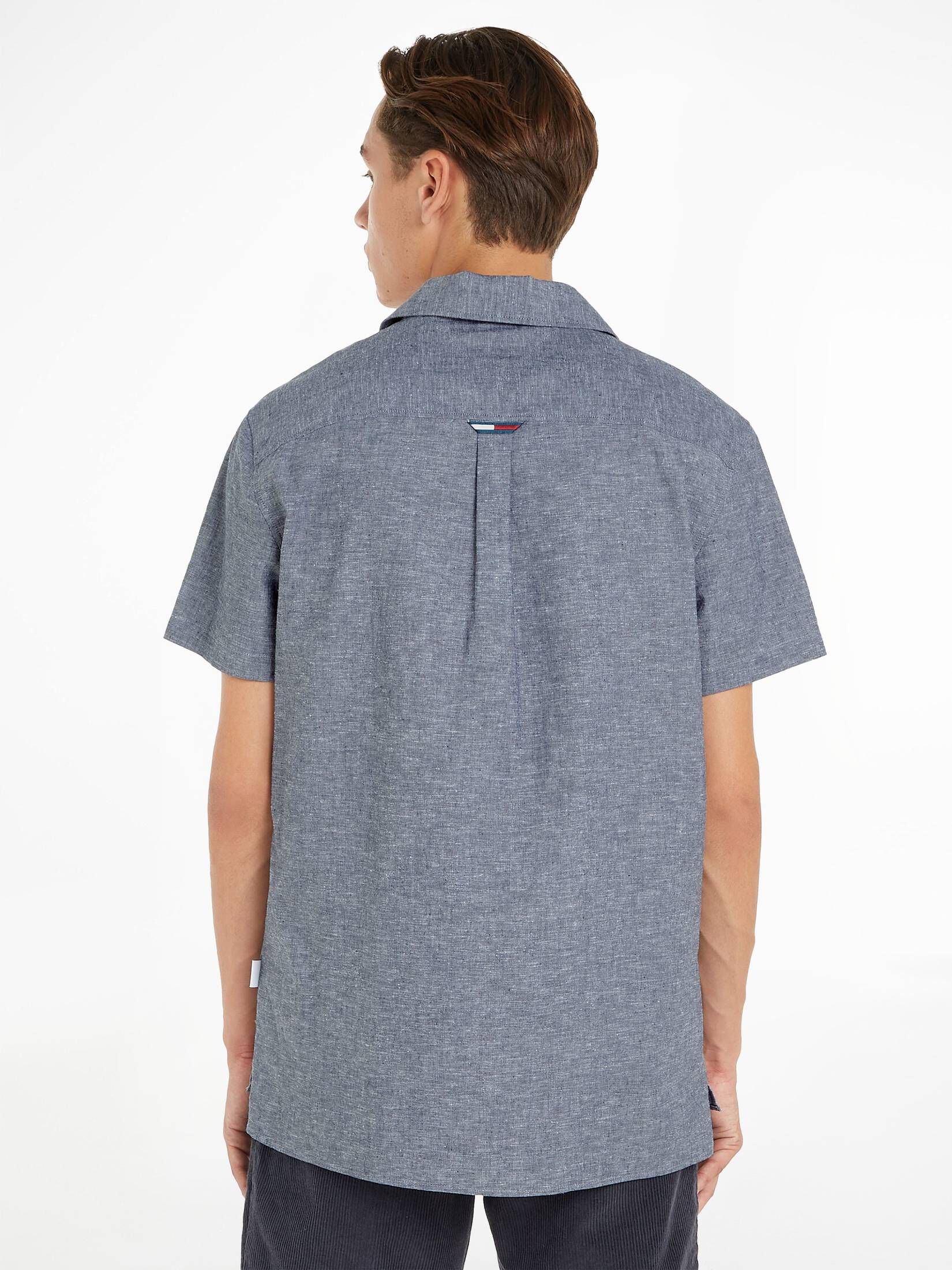 Tommy Jeans| Herren Hemd TJM CLSC LINEN CAMP SHIRT Kurzarm