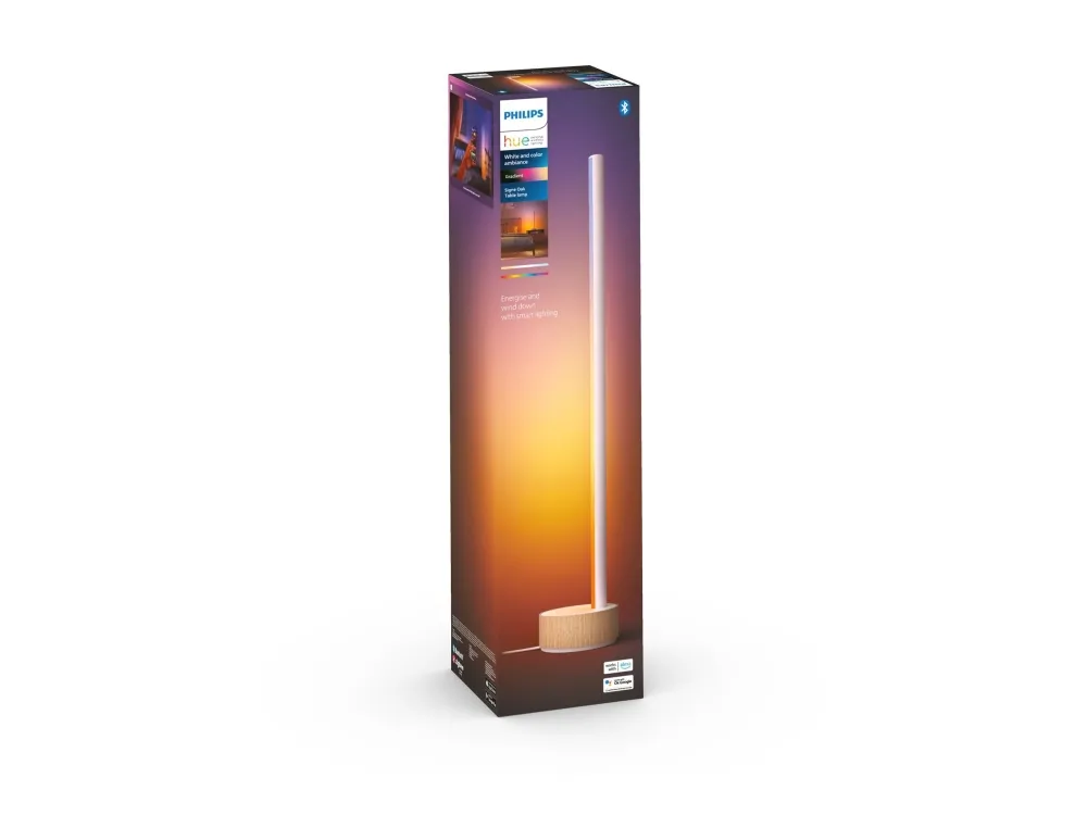 Philips Hue White and Color Ambiance Signe gradient - Bordlampe - Oak