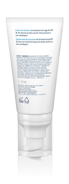 CERAVE Feuchtigkeitsspendende Gesichtscreme<br>52 ml, Tube, Creme, LSF30