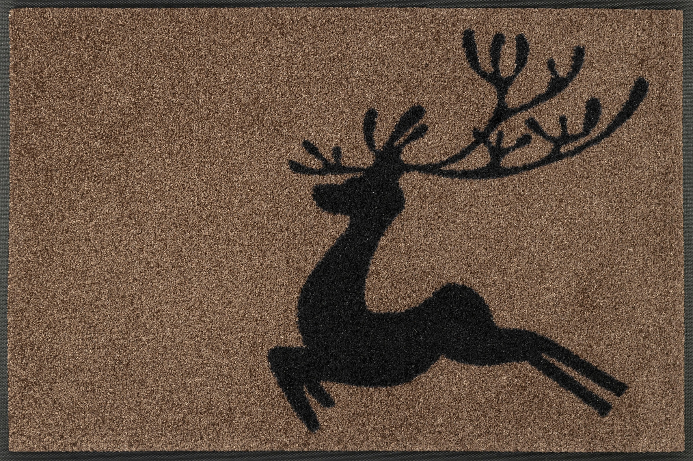 wash+dry by Kleen-Tex Fussmatte »Jumping Deer« rechteckig 7 mm Höhe