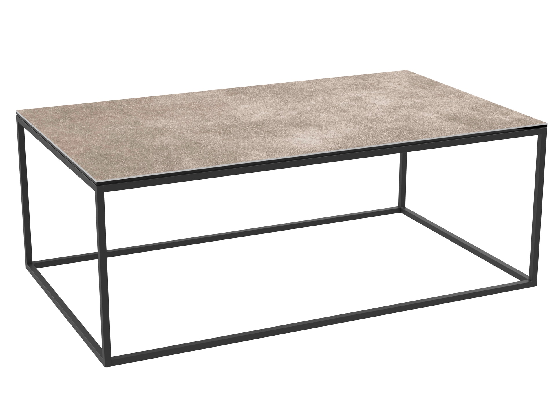 Puro Couchtisch JULIA 110x65 cm Keramik zementgrau