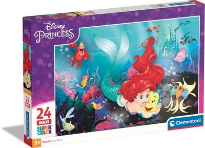 Clementoni Maxi Disney Princess Little Mermaid Puslespill 24 Brikker