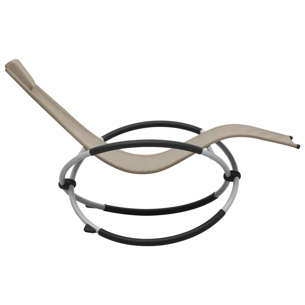 Chaise longue pour enfants acier taupe