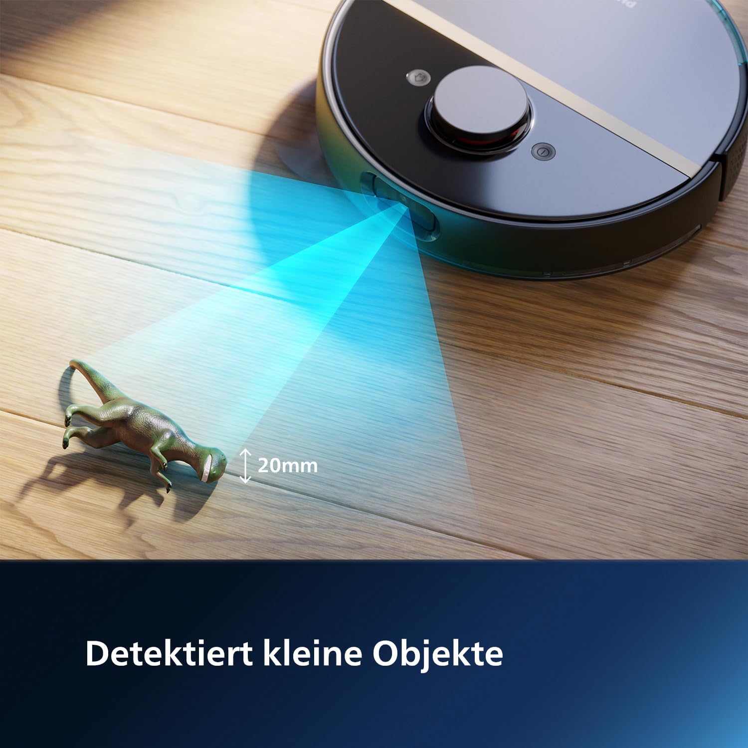 Philips HomeRun 7000 Serie Roboter-Staubsauger und Wischmopp–Ultra-starke 5000 Pa Saugleistung, Automatische Entleerungsstation, Vibrationsmopp, 180 Min Laufzeit, Intelligente App-Steuerung(XU7100/01)