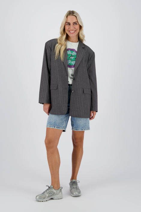 Raizzed grijze dames t-shirt