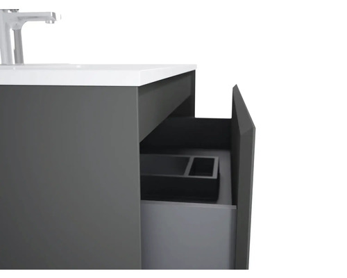 Jungborn wastafelmeubel DECEM BxHxD 800 x 635 x 458 mm Frontkleur antraciet mat