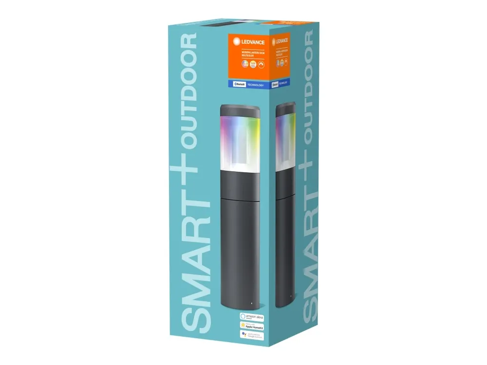 LEDVANCE SMART  MODERN LANTERN - Havelys - LED - 12 W - RGBW-lys - 2700-6500 K - betonpæl - mørkegrå