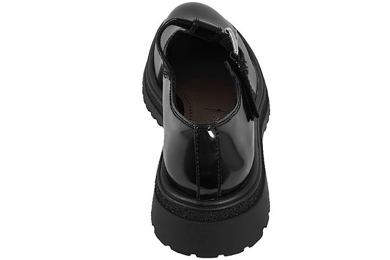 TAMARIS LOAFERS I SORT PU MED LAK LOOK