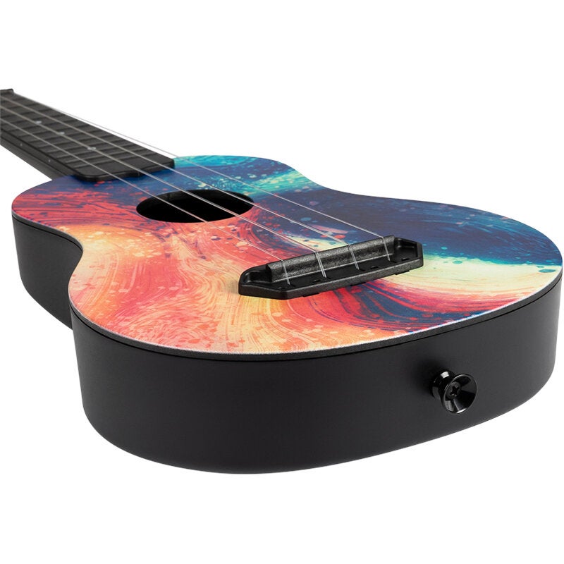 Flight Ultra Travel Series UTS-40 Swirl kunststof sopraan ukelele met hoes