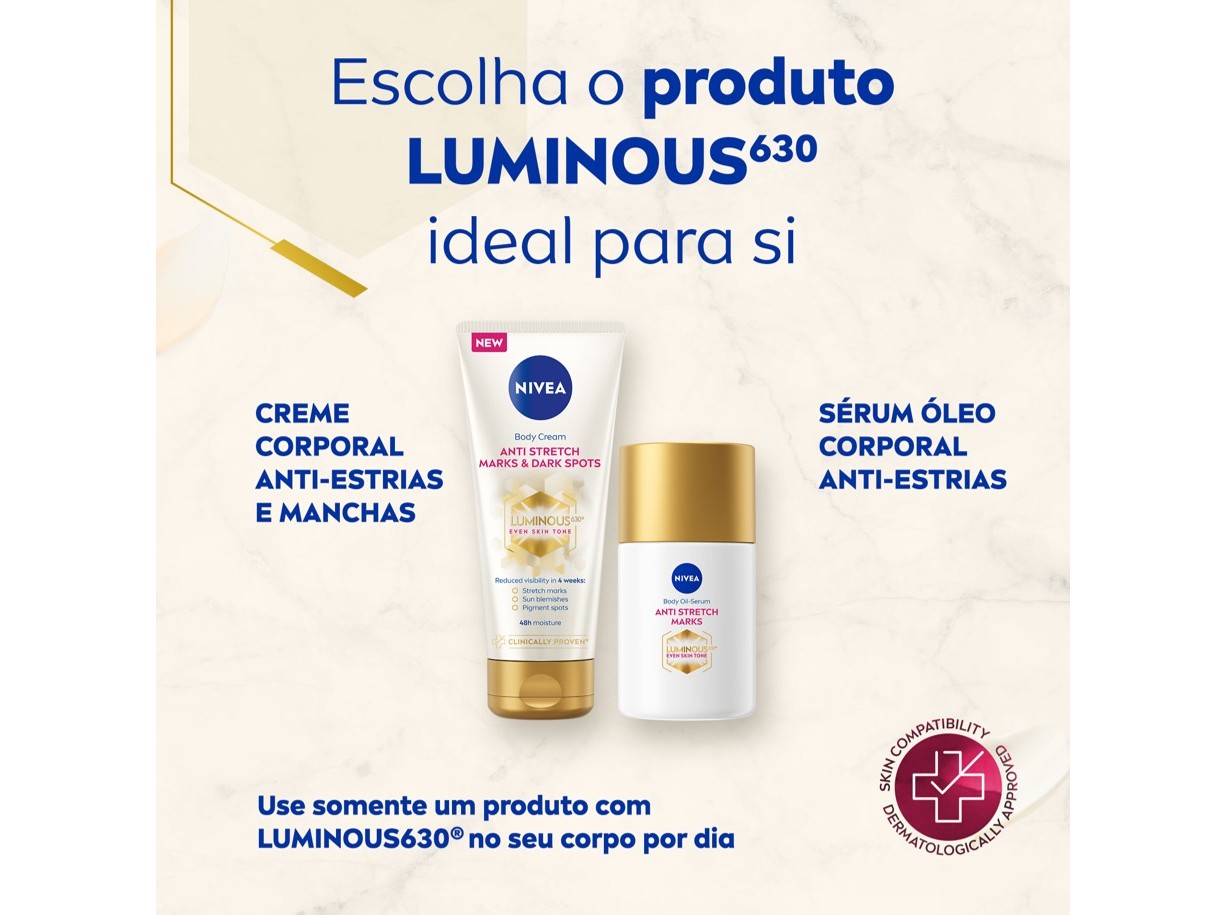 CREME CORPO NIVEA LUMINOUS ÓLEO 100ML