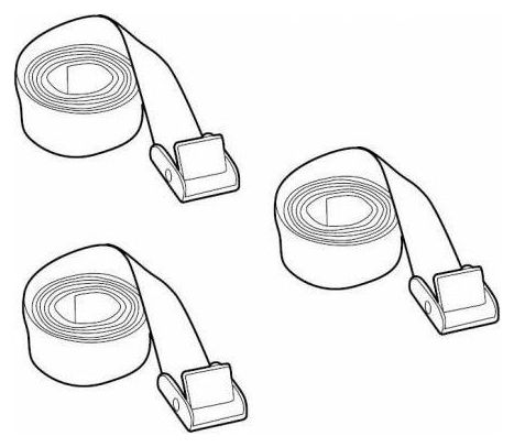 Thule 10764 sangles de rangement coffres-THULE