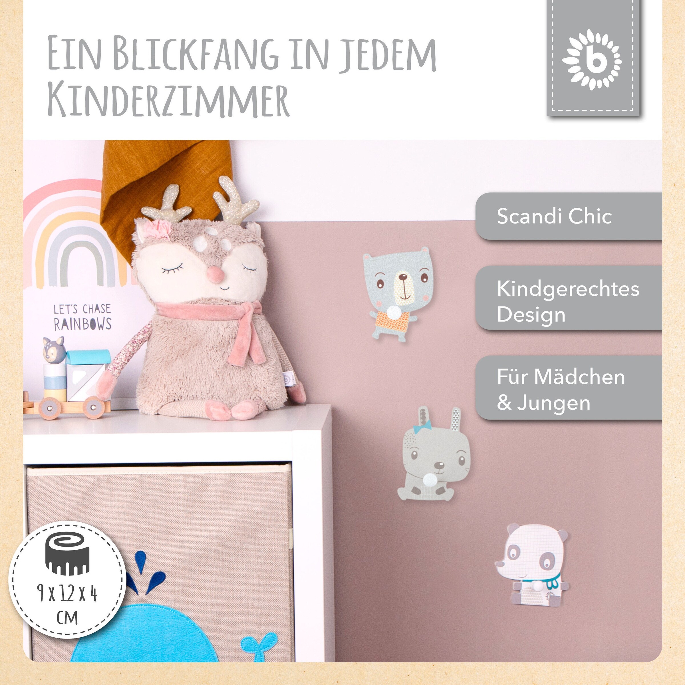 Bieco Garderobe Kinder Katze Mehrfarbig