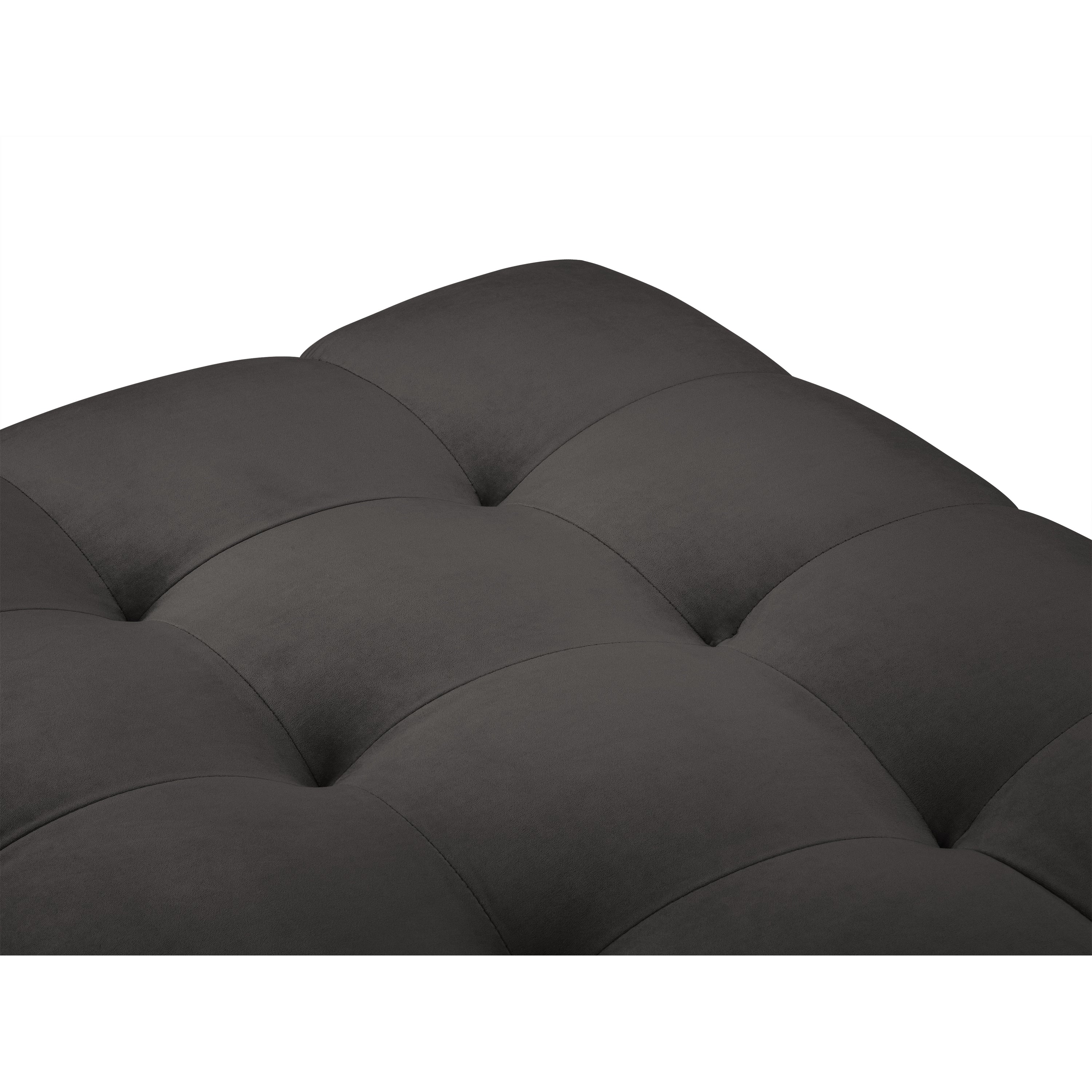 Cosmopolitan Design Bali Hocker - Donkergrijs / Zwart