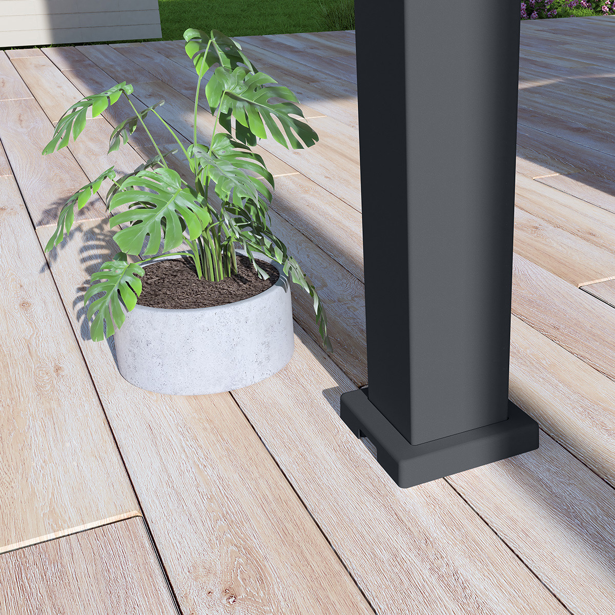 Novum ORION 300 x 300 cm terrasoverkapping - Anthracite