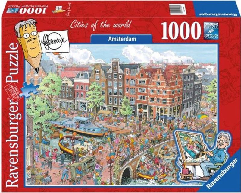 Ravensburger - Fleroux Amsterdam - Puzzel - 1000 Stukjes - Karton