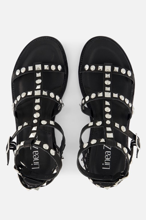 Linea Zeta Sandalen zwart Leer