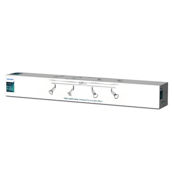 Philips opbouwspot Limbali wit 4x GU10