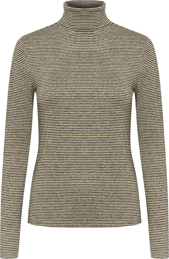 Cream CRAmma LS Turtle T-Shirt Portabella/black stripe