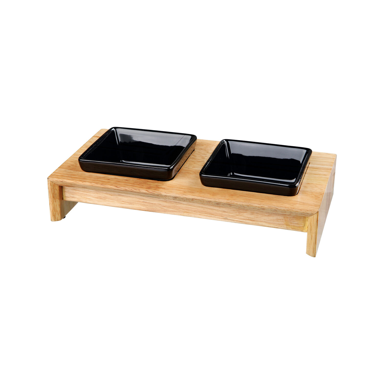 Trixie Voer-Waterbak Set - Keramiek - Hout