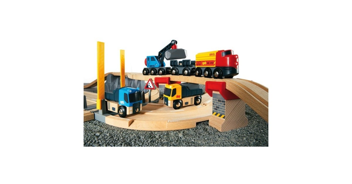 BRIOWorld - Spoor en Weg Transportset Baan