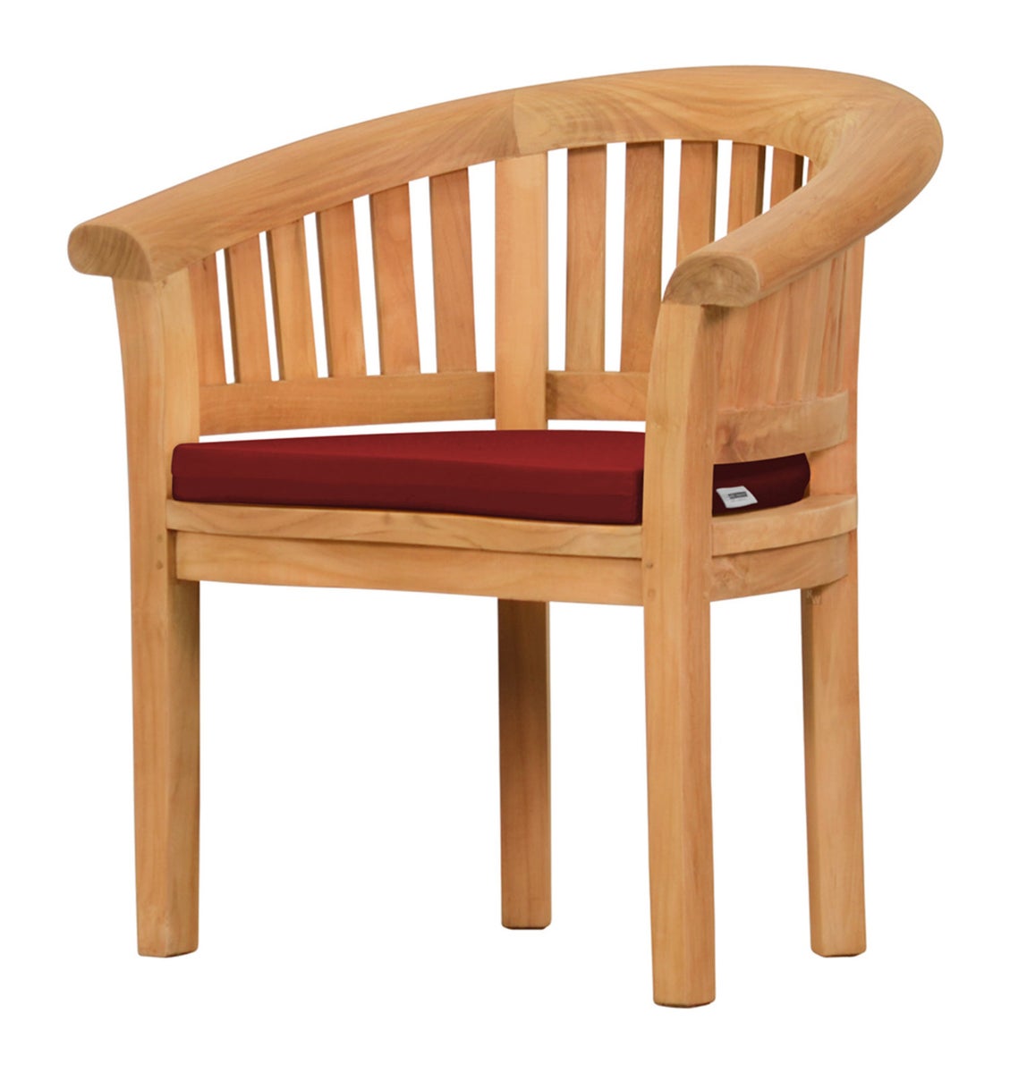 Banana stoelkussen, tuinstoel, gebogen, 57 x 43 cm, rood bordeaux premium