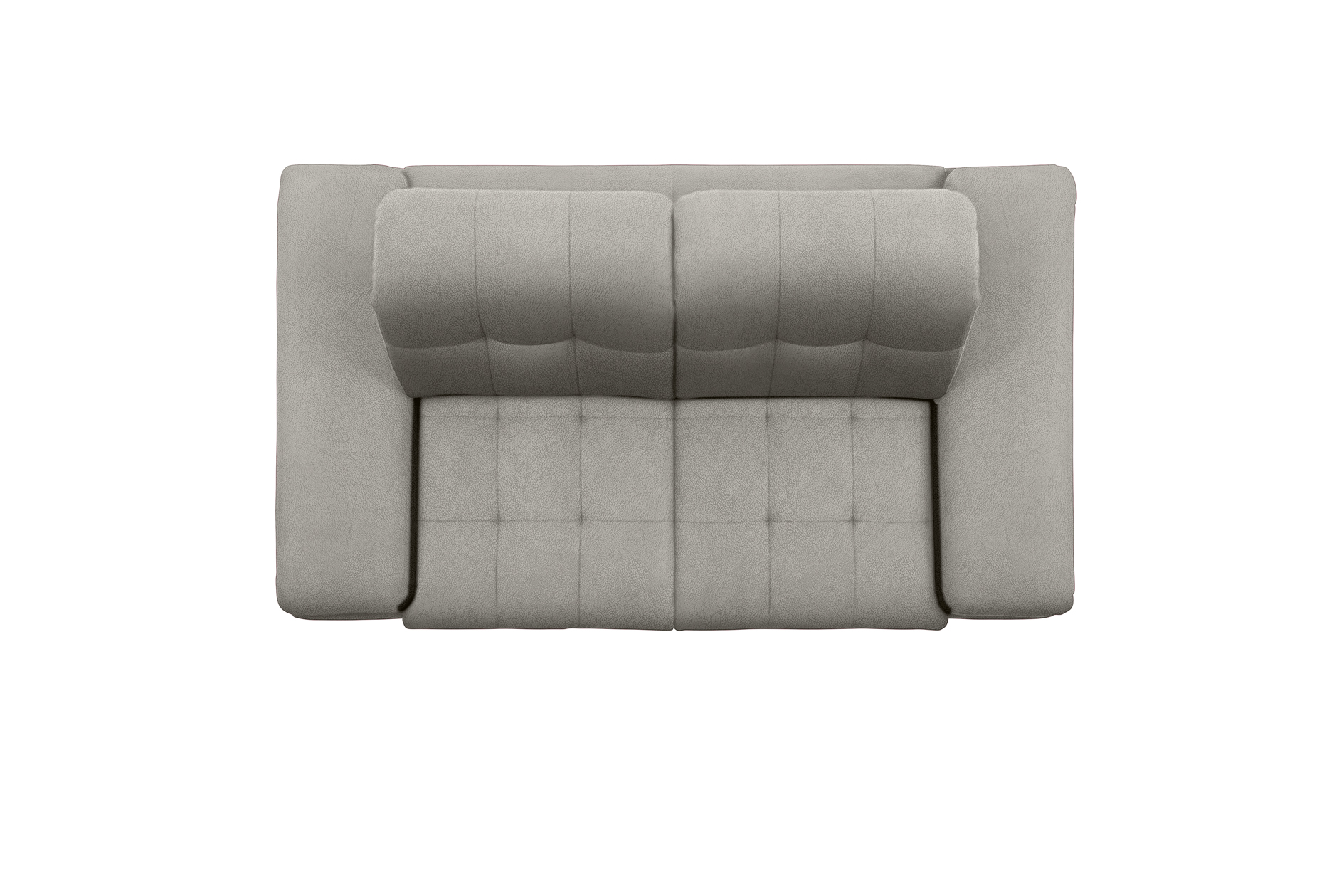 polsterpower 2,5-Sitzer-Sofa - Saddle alu - Basismodell