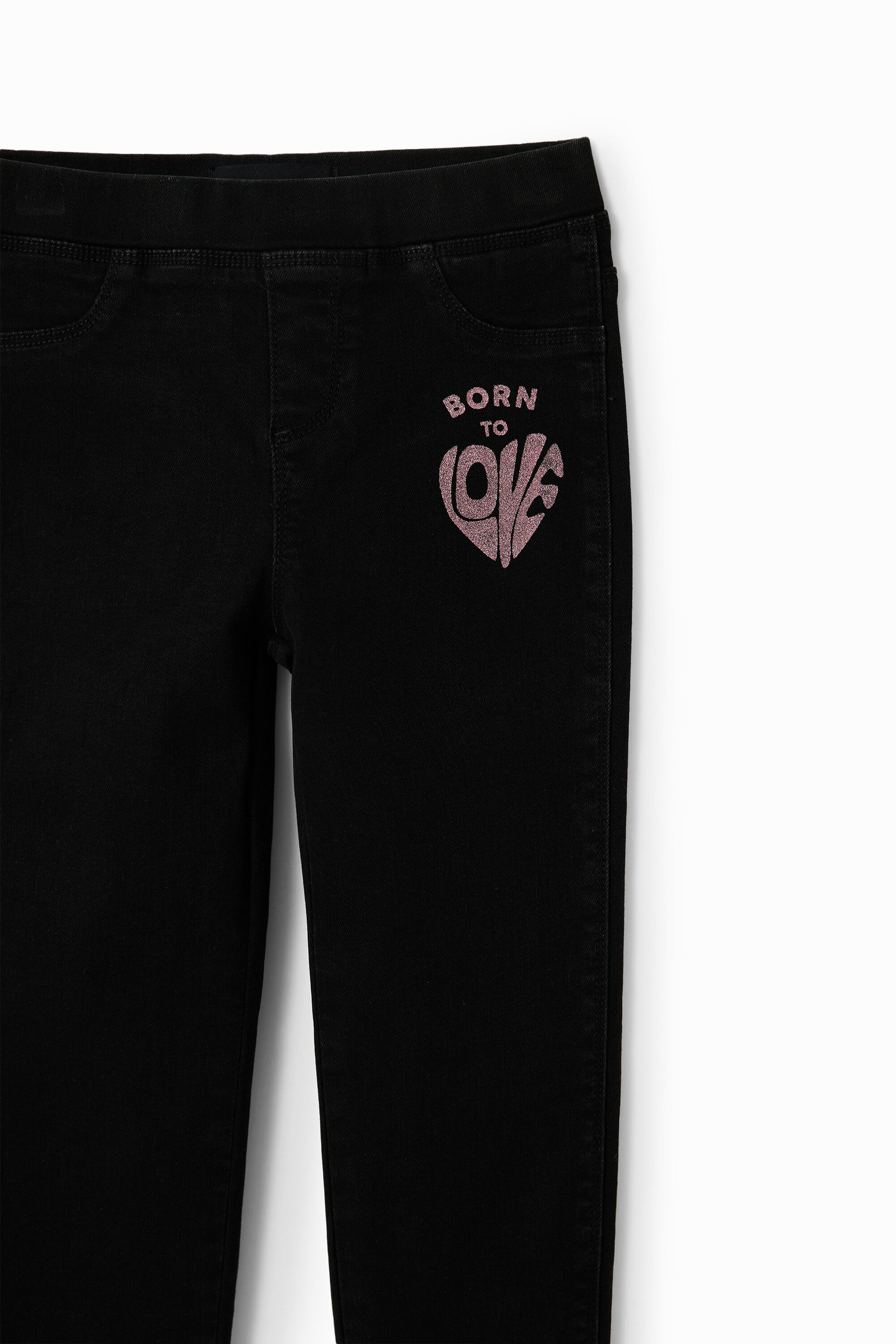 Legging jean message