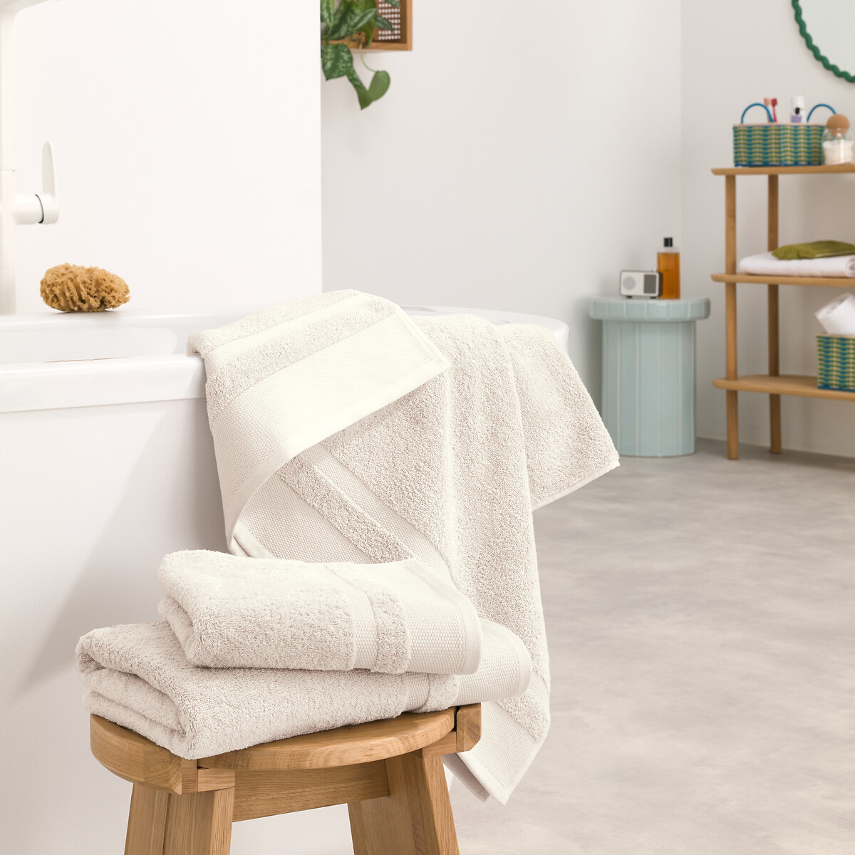 LA REDOUTE INTERIEURS<br>Toalha de algodão penteado 600g/m2, Kheops